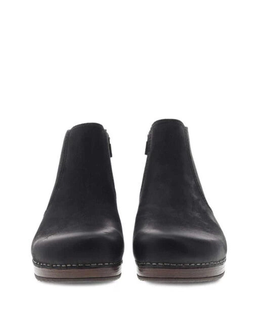 'Dansko' Women's Barbara - Black Burnished Nub -Shoes Boot Store 0005667 barbara black burnished
