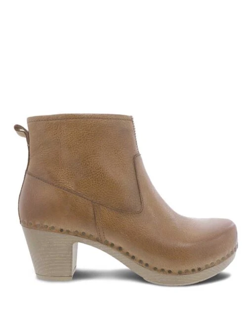 'Dansko' Women's Sarah - Tan Milled Burnished -Shoes Boot Store 0012020 sarah tan milled