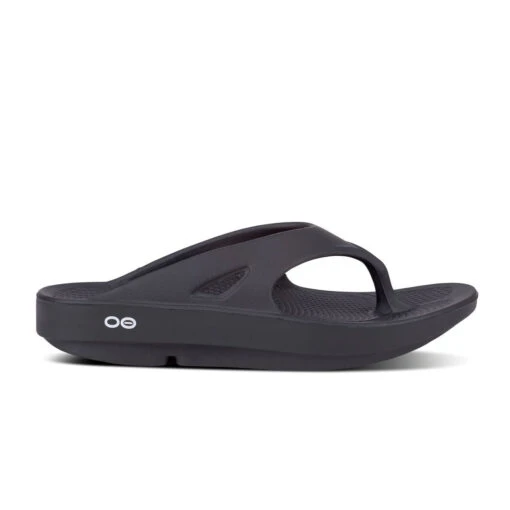 'OOFOS' Unisex OOriginal Thong - Black -Shoes Boot Store