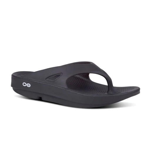 'OOFOS' Unisex OOriginal Thong - Black -Shoes Boot Store