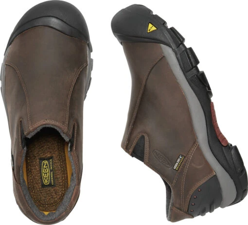 'Keen Outdoor' Men's Brixen Low 200GR WP Slip On - Slate Black / Madder Brown -Shoes Boot Store 1002269 PLD