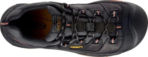 'Keen Utility' Men's Braddock Low Steel Toe - Black / Grey / Orange -Shoes Boot Store 1011244 T