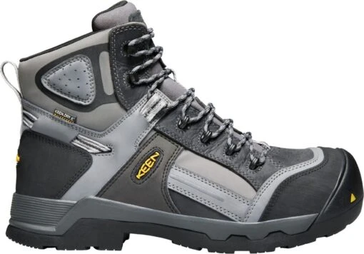 'Keen Utility' Men's 6" Davenport 400GR SR WP Comp Toe - Magnet / Steel Grey -Shoes Boot Store 1017804 P