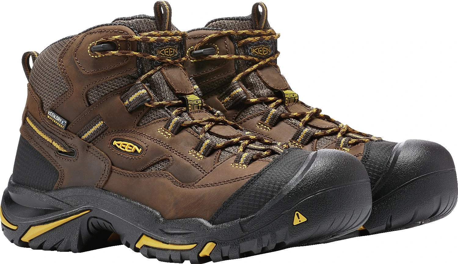 'Keen Utility' Men's Braddock Mid EH WP Soft Toe - Cascade Brown / Yellow / Black 5 'Keen Utility' Men's Braddock Mid EH WP Soft Toe - Cascade Brown / Yellow / Black - Image 3