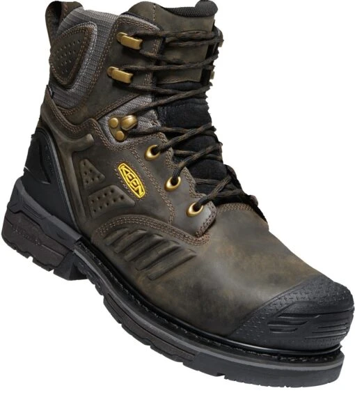 'Keen Utility' Men's 6" Philadelphia WP Comp Toe - Cascade Brown / Black -Shoes Boot Store 1022110 3Q