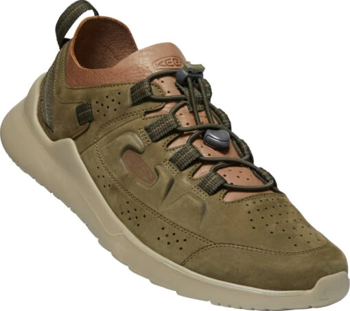'Keen Outdoor' Men's Highland Oxford Sneaker - Dark Olive / Plaza Taupe -Shoes Boot Store 1022662 FLR