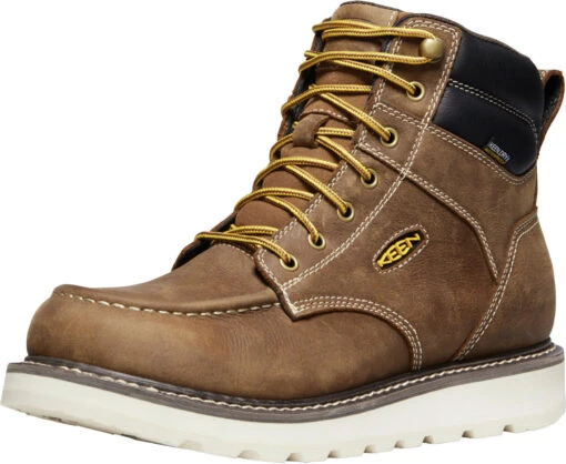 'Keen Utility' Men's 6" Cincinnati EH WP Soft Toe - Belgian / Sandshell -Shoes Boot Store 1023223 F3Q