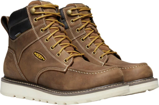 'Keen Utility' Men's 6" Cincinnati EH WP Soft Toe - Belgian / Sandshell -Shoes Boot Store 1023223 PLA