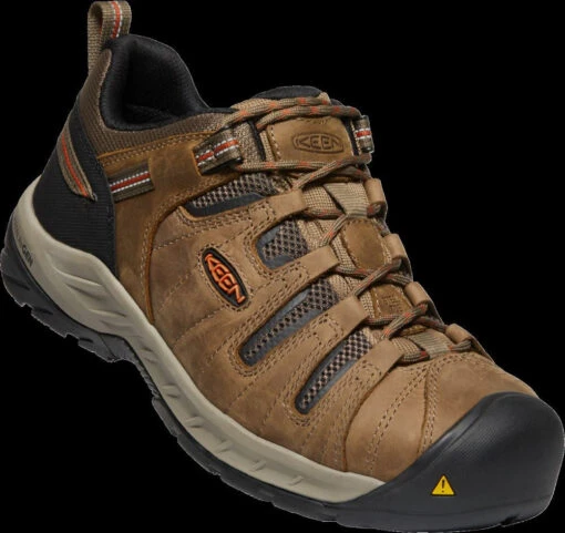 'Keen Utility' Men's Flint II EH Steel Toe - Shitake / Rust -Shoes Boot Store 1023268 3Q