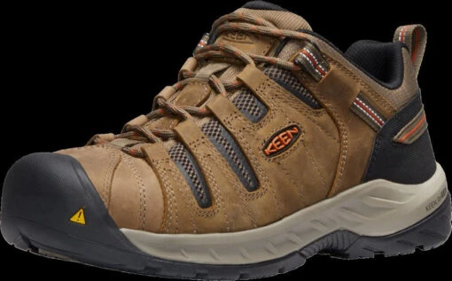 'Keen Utility' Men's Flint II EH Steel Toe - Shitake / Rust -Shoes Boot Store 1023268 F3Q