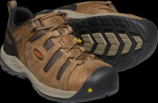 'Keen Utility' Men's Flint II EH Steel Toe - Shitake / Rust -Shoes Boot Store 1023268 PPS