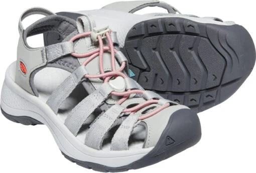 'Keen Outdoor' Women's Astoria West Sandal - Grey / Coral -Shoes Boot Store 1023589 PPS