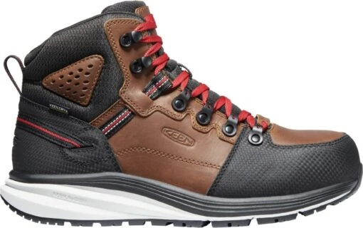 'Keen Utility' Men's Red Hook EH WP Comp Toe Hiker - Tobacco / Black -Shoes Boot Store 1024576 P