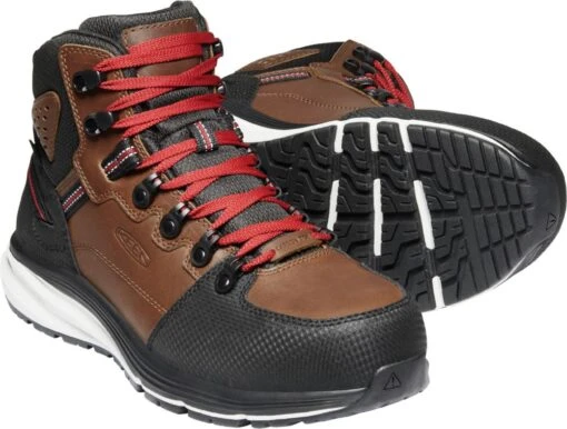 'Keen Utility' Men's Red Hook EH WP Comp Toe Hiker - Tobacco / Black -Shoes Boot Store 1024576 PPS