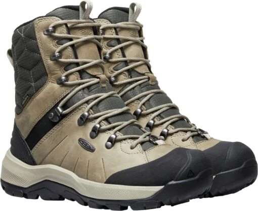 'Keen Outdoor' Women's Revel IV High Polar WP Boot - Vetiver / Peachy Keen -Shoes Boot Store 1025455 PLA