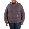 'Carhartt' Women's Clarksburg Sherpa-lined Full Zip Hoodie - Blackberry Heather -Shoes Boot Store 102787 V27 WF22P b 1024x1024@2x