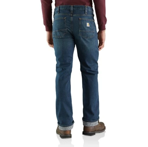 'Carhartt' Men's Rugged Flex Relaxed Knit Lined Straight Jean - Superior -Shoes Boot Store