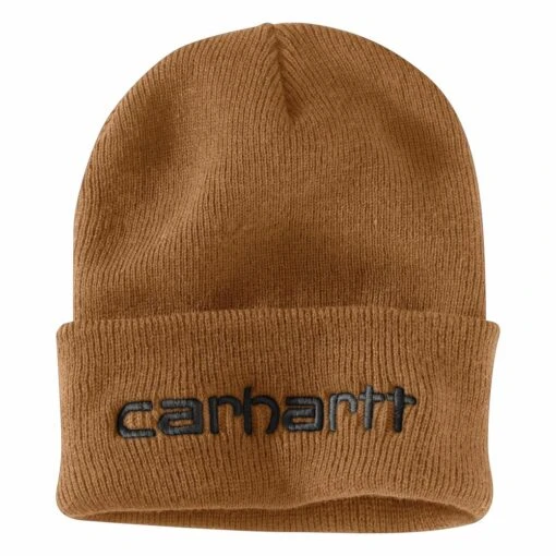 'Carhartt' Men's Insulated Cuffed Beanie - Carhartt Brown -Shoes Boot Store