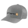 'Carhartt' Men's Rugged Flex Fitted Canvas Mesh-Back Logo Graphic Cap - Asphalt -Shoes Boot Store 105353 APH MS22 1024x1024@2x
