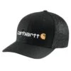 'Carhartt' Men's Rugged Flex Fitted Canvas Mesh-Back Logo Graphic Cap - Black -Shoes Boot Store 105353 N04 MS22 2 1024x1024@2x