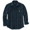 'Carhartt' Men's Heavyweight Flannel Button Down - Night Blue -Shoes Boot Store 105439 H69 MF22 e 1 1024x1024@2x