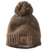 'Carhartt' Women's Rib Knit Sherpa-Lined Pom Pom Beanie - Coffee -Shoes Boot Store 105469 205 WF22 e 1024x1024@2x