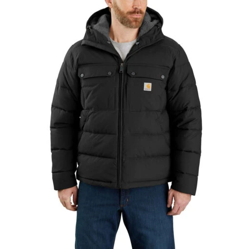 'Carhartt' Men's Montana Loose Fit Insulated Jacket-Level 4 Extreme Warmth Rating - Black -Shoes Boot Store