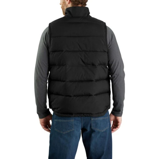 'Carhartt' Men's Montana Loose Fit Insulated Vest - Black -Shoes Boot Store