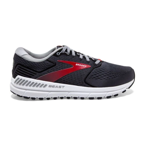 'Brooks' Men's Beast 20 - Pearl / Black / Red -Shoes Boot Store
