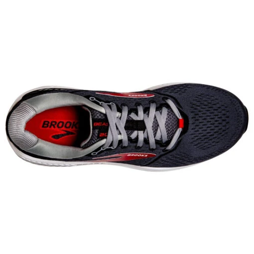'Brooks' Men's Beast 20 - Pearl / Black / Red -Shoes Boot Store