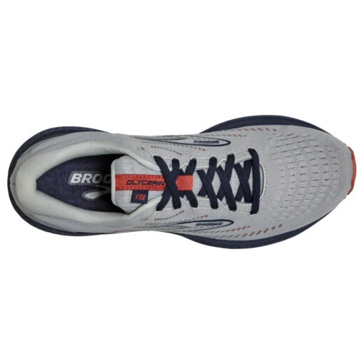 'Brooks' Men's Glycerin 19 - Grey / Alloy / Peacoat -Shoes Boot Store
