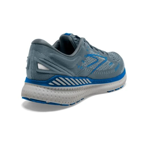 'Brooks' Men's Glycerin GTS 19 - Quarry / Grey / Dark Blue -Shoes Boot Store