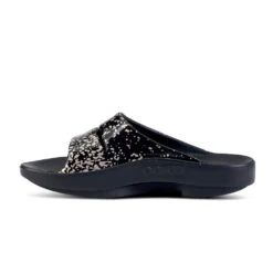 'OOFOS' Women's OOahh Slide Limited Edition - Black / Champagne Pop -Shoes Boot Store 1103BKCHMPGNE shot4 1024x1024@2x