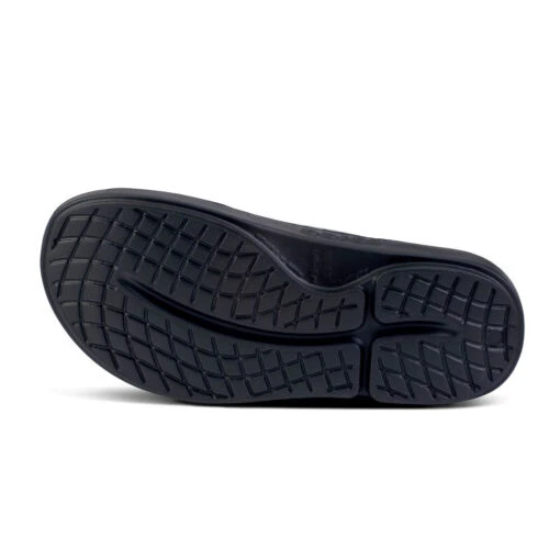 'OOFOS' Women's OOahh Slide Limited Edition - Black / Champagne Pop -Shoes Boot Store