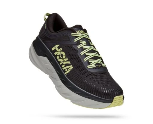 'HOKA' Men's Bondi 7 - Blue Graphite / Butterfly -Shoes Boot Store 1110518