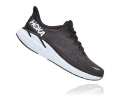 'HOKA' Men's Clifton 8 - Black / White -Shoes Boot Store 1119393 BWHT 2 1024x1024@2x