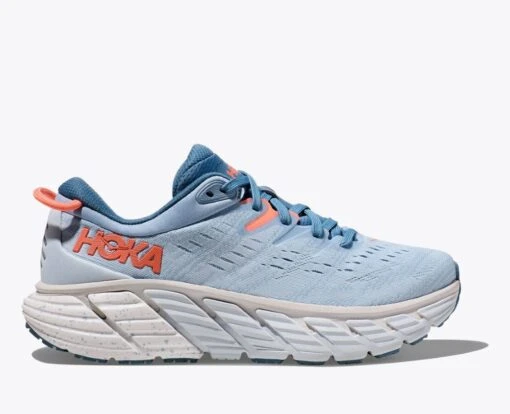 'HOKA' Women's Gaviota 4 - Blue Fog / Plein Air (Wide) -Shoes Boot Store 1123199 BFPA 1 84459af6 20b5 4aa2 ba71