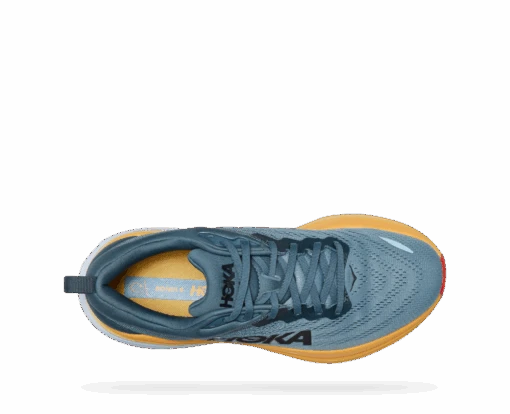 'HOKA' Men's Bondi 8 - Goblin Blue / Mountain Spring -Shoes Boot Store 1123202