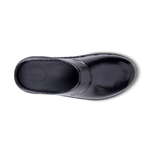 'OOFOS' Women's OOcloog Luxe Clog - Black -Shoes Boot Store