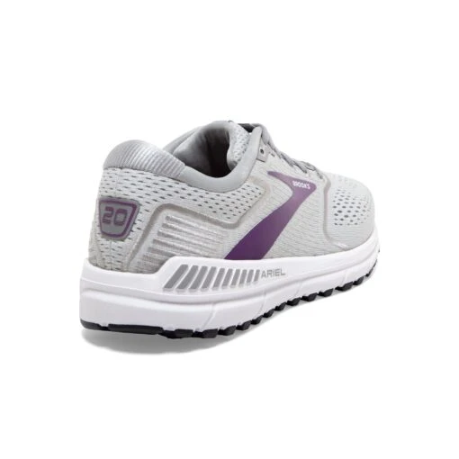 'Brooks' Women's Ariel 20 - Oyster / Alloy / Grape -Shoes Boot Store