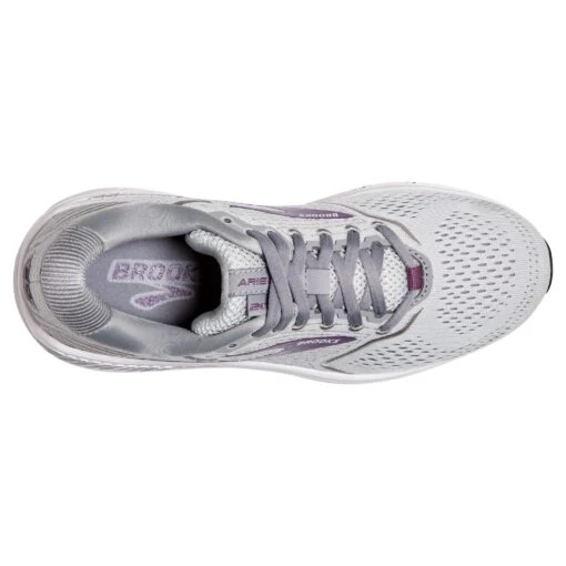 'Brooks' Women's Ariel 20 - Oyster / Alloy / Grape -Shoes Boot Store