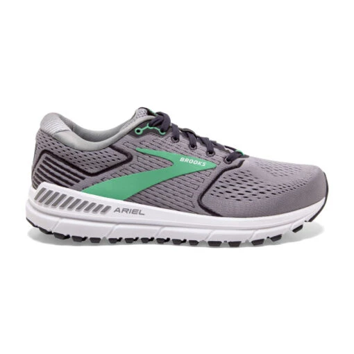 'Brooks' Women's Ariel 20 - Alloy / Blackened Pearl / Green -Shoes Boot Store