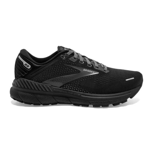 'Brooks' Women's Adrenaline GTS 22 - Black / Black / Ebony -Shoes Boot Store