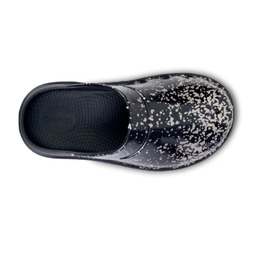 'OOFOS' Women's OOcloog Clog Limited Edition - Black / Champagne Pop -Shoes Boot Store