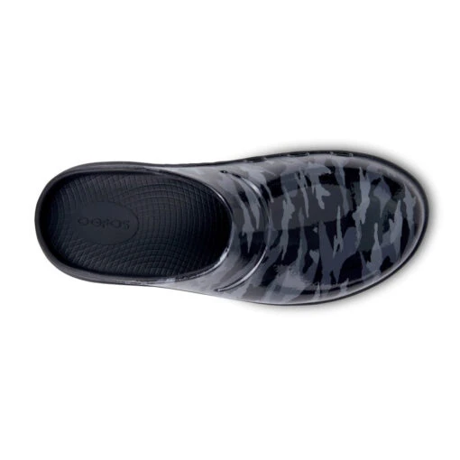 'OOFOS' Women's OOcloog Luxe Pixel Clog - Black / Camo -Shoes Boot Store
