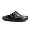 'OOFOS' Women's OOcloog Luxe Pixel Clog - Black / Black Leopard -Shoes Boot Store 1203BLKLEOPRD shot1 1024x1024@2x