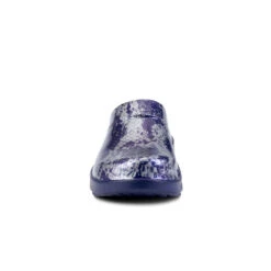 'OOFOS' Women's OOcloog Clog Limited Edition - Navy / Silver Snake -Shoes Boot Store 1203NVYSILSNK shot3 1024x1024@2x