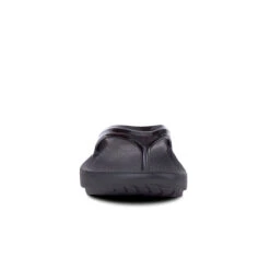 'OOFOS' Women's OOlala Thong - Black Patent -Shoes Boot Store 1400BLK 3 1024x1024@2x