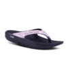'OOFOS' Women OOlala Luxe Thong - Black / Pink Bandana -Shoes Boot Store 1403BLKPNKBAN 2 1024x1024@2x