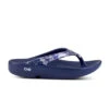 'OOFOS' Women's OOlala Thong Limited Edition - Navy / Silver Snake -Shoes Boot Store 1403NVYSILSNK shot1 1024x1024@2x